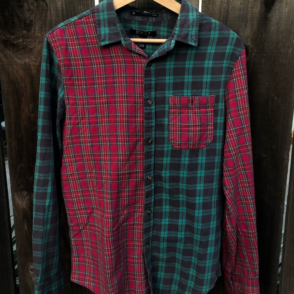 Forever 21 multi pattern flannel